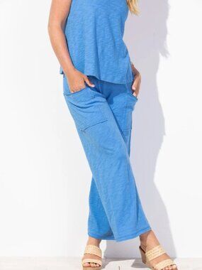 Escape by Habitat Marina Pull on Pant with Pockets Womens XL Blue